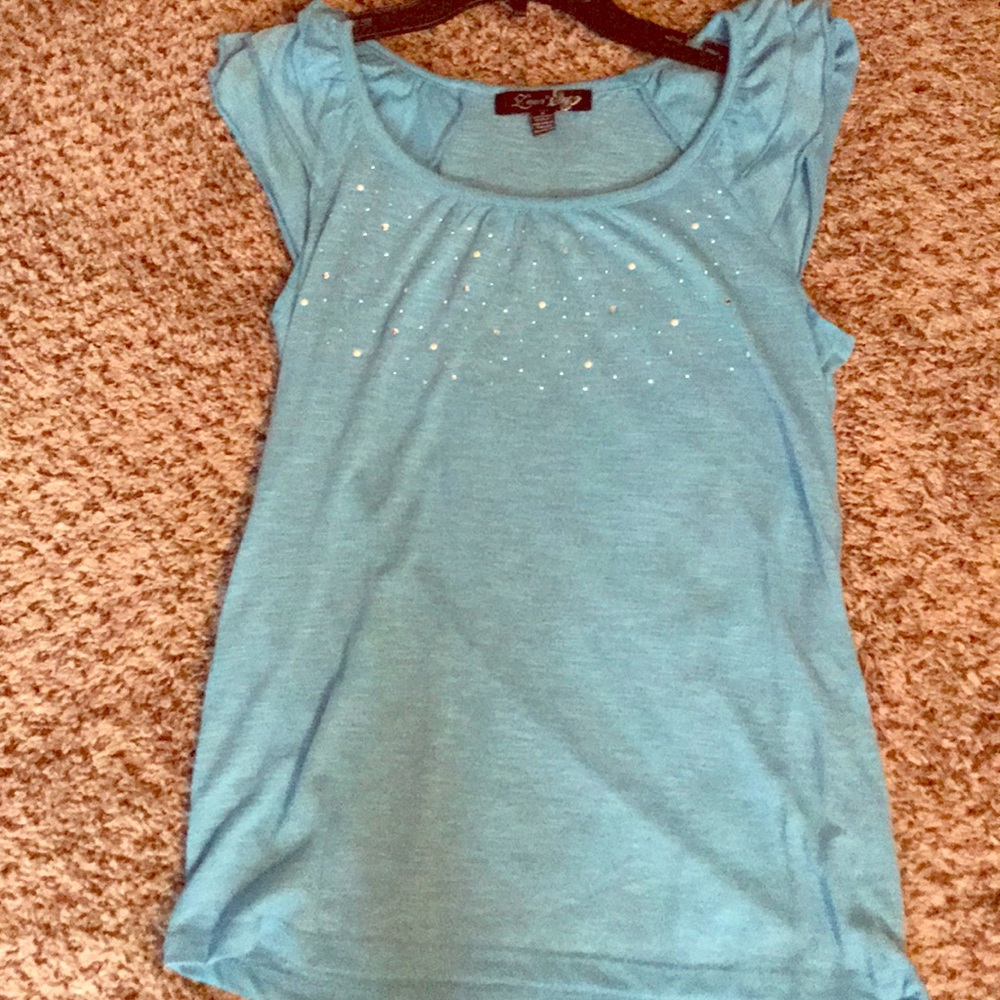 Sky blue top